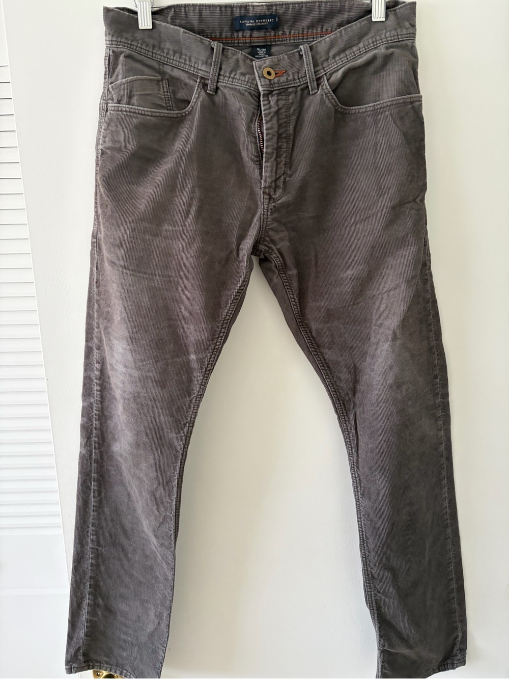 Banana Republic Men's Charcoal Corduroy Pants